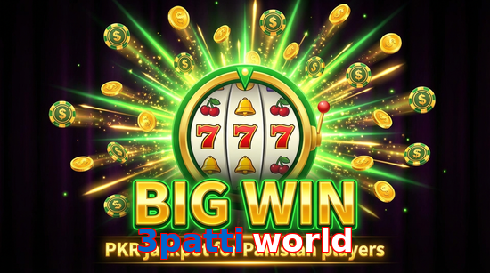 Big win animation on 3Patti World slot game